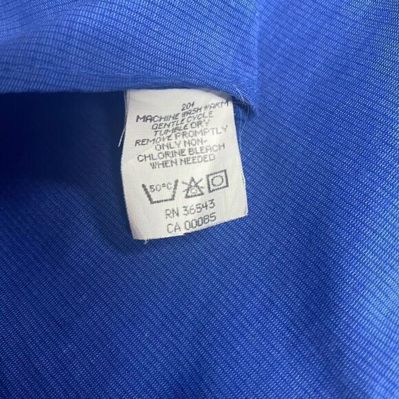 GEOFFREY BEENE Men’s Shirt Size 17.5/34-35 Blue‎ Long Sleeved Wrinkle Free - Picture 5 of 9